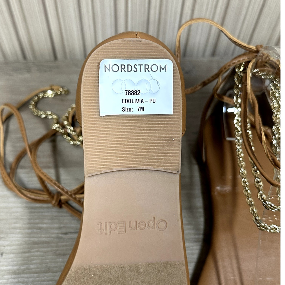 Open Edit EDOLIVIA Flat Sandals Women’s Size 7M - Picture 8 of 10